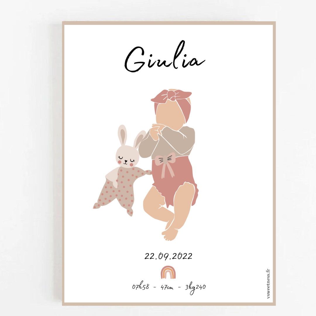 Affiche / Poster - Naissance « Giulia »