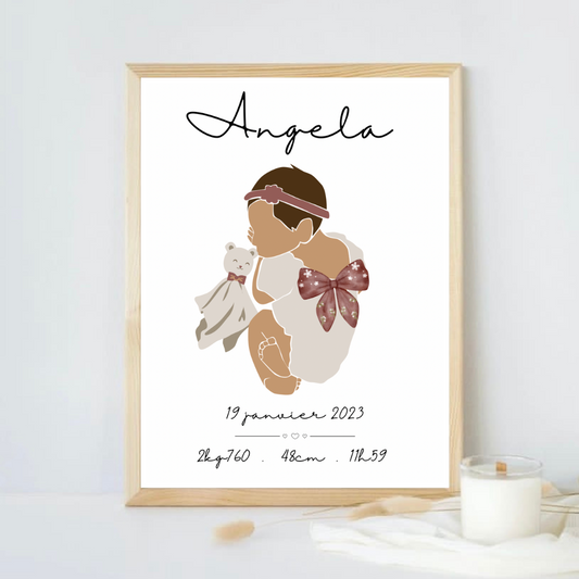 Affiche / Poster - Naissance « Angela »